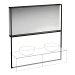 Szuper ajánlat LAUFEN ILBAGNOALESSI Tükör világító kerettel, 1600 mm fiókos elemhez, H818977/8, H818975/6, H818974 mosdókhoz, Havanna H4305030972711