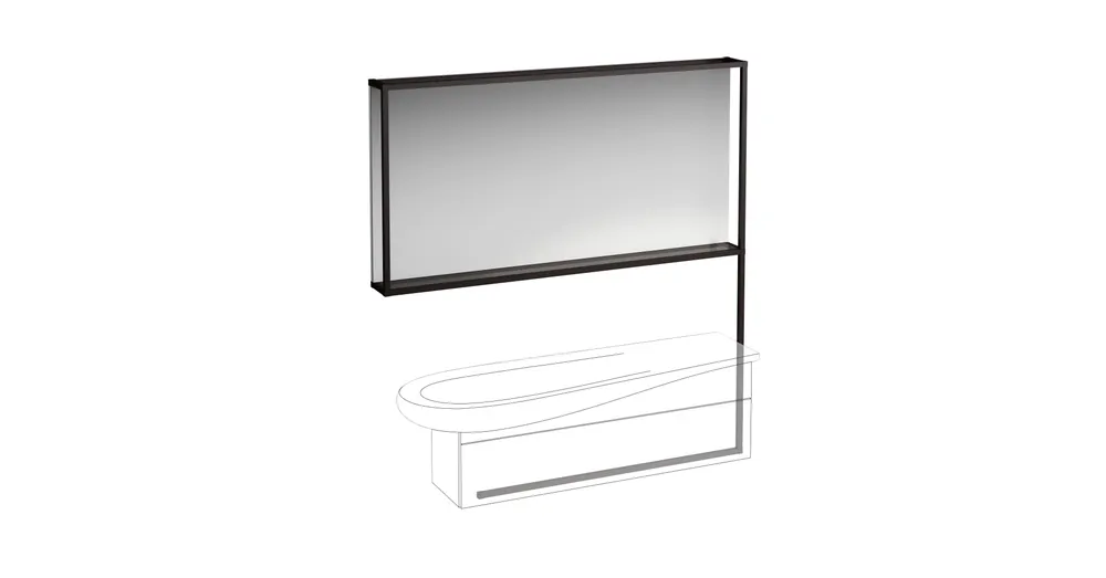 Alacsony ár LAUFEN ILBAGNOALESSI Tükör világító kerettel, 1600 mm, H814971 mosdóhoz H430451 bútorral, Havanna H4305020972711