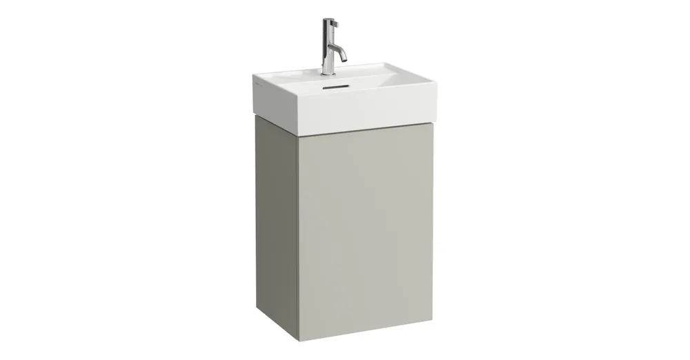 LAUFEN Kartell LAUFEN Alsószekrény a H815330 mosdóhoz, 1 ajtóval, zsanér a bal oldalon, Kavics Szürke H4075030336411 Korlátozott ajánlat