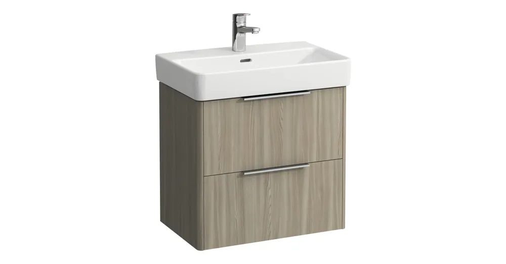 LAUFEN BASE Alsószekrény két fiókkal a 818959 mosdóhoz, Világos Szil H4022121102621 Szuper akció