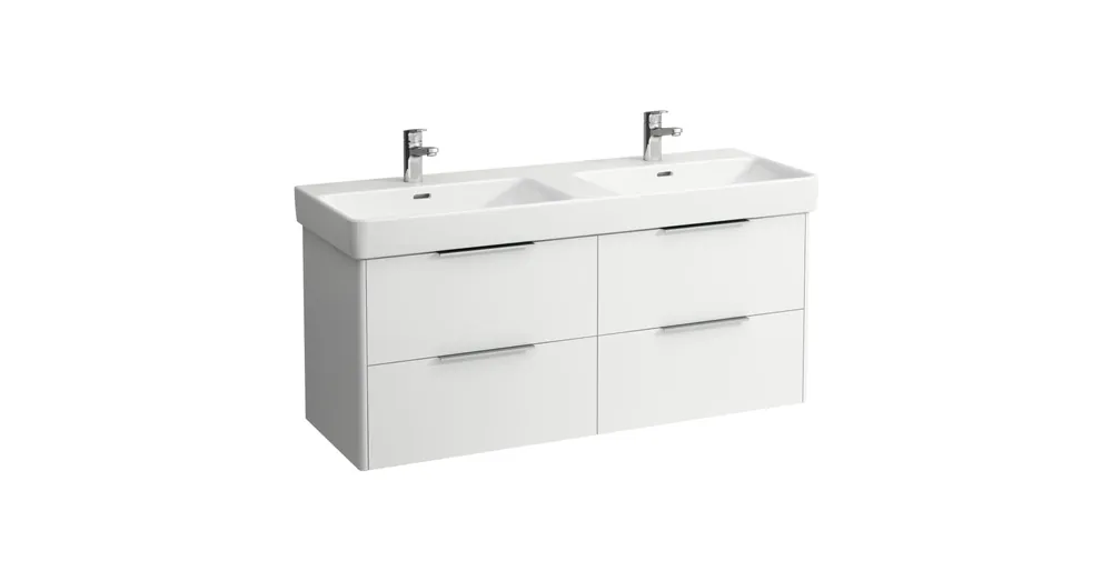 Outlet LAUFEN BASE Alsószekrény, két fiókkal a 8149668 mosdóhoz, Fényes Fehér H4025141102611