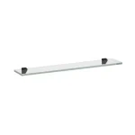 Újdonság LAUFEN Frame 25 Üveg polc 2 fali rögzítéssel, 650 mm, Matt Fekete H4475839004501
