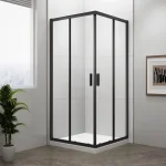 Szuper akció SAPHO POLYSAN EASY LINE BLACK szögletes zuhanykabin, 900x900mm, matt fekete profil/transzparent üveg (EL5115B)