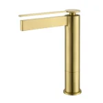 AREZZO design ELEGANT magasított mosdócsaptelep, szálcsiszolt arany AR-8595BG Népszerű