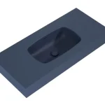 AREZZO design MABEL öntöttmárvány falra szerelhető mosdó 100 cm, matt kék AR-168865 Kedvezmény