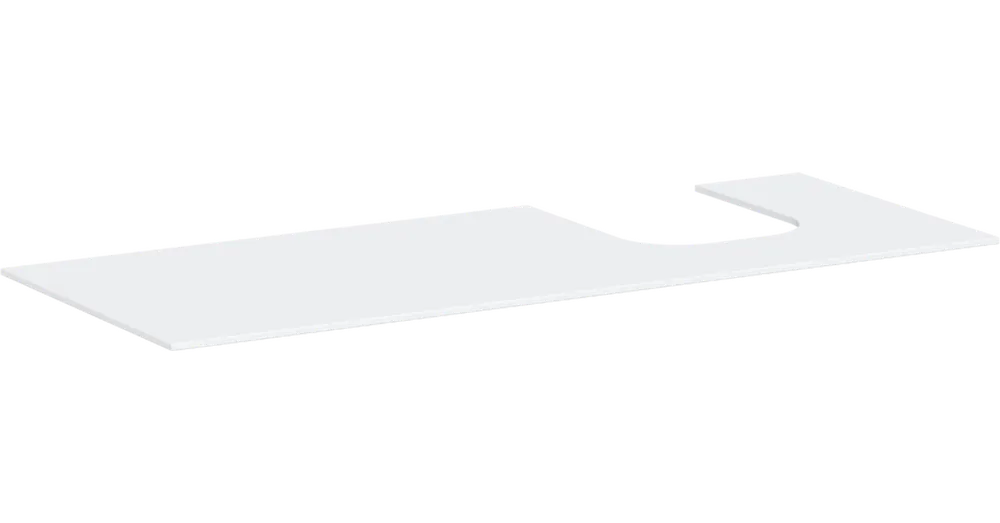 Outlet Hansgrohe Xevolos E Pultlap 1370/550 jobboldali kivágással, ráültetett mosdótálak alá 500/480, konzolos mosdószekrényhez 54206700