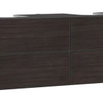 Vásárlói kedvenc Hansgrohe Xevolos E Konzolos mosdószekrény 1570/550, matt szürke pala színű, 4 fiókkal, 2 mosdótálhoz 54201730