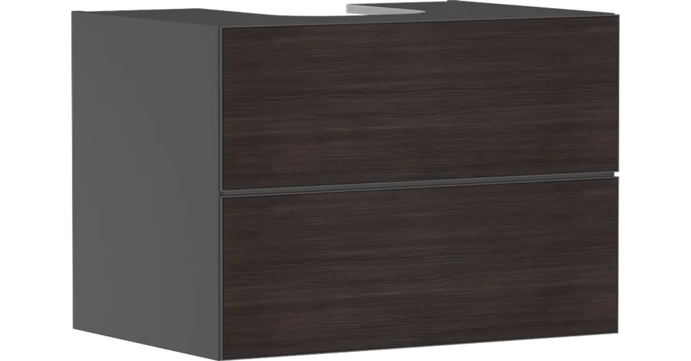 Hansgrohe Xevolos E Konzolos mosdószekrény 780/550, matt szürke pala színű, 2 fiókkal, ráültetett mosdótálakhoz 54189730 Gyors kiszállítás
