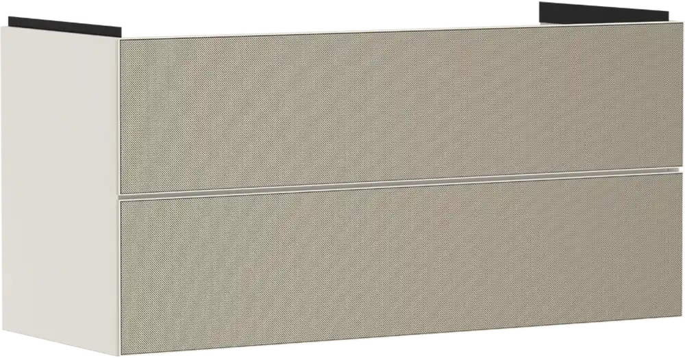Utolsó esély Hansgrohe Xevolos E Mosdószekrény 1180/475, matt homok bézs színű, 2 fiókkal, normál mosdókhoz 54185390