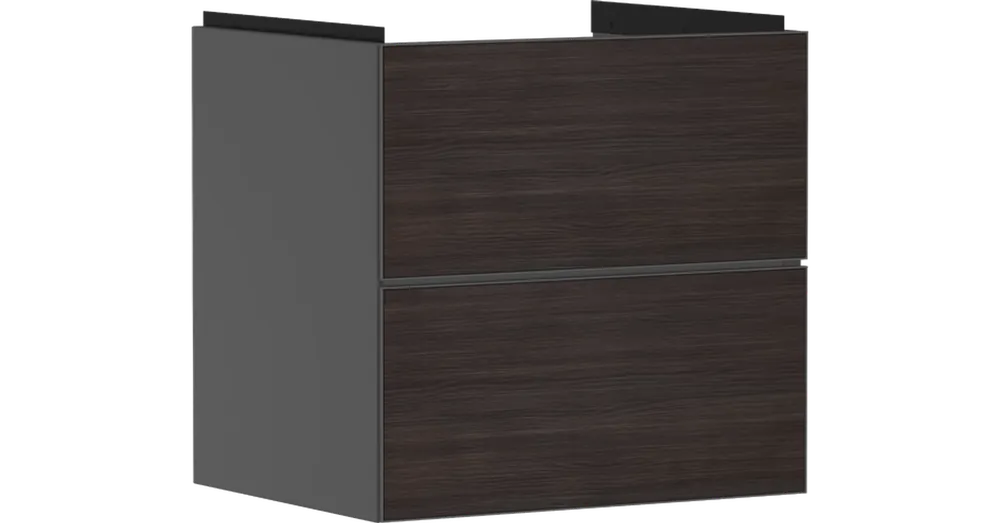 Hansgrohe Xevolos E Mosdószekrény 580/475, matt szürke pala színű, 2 fiókkal, normál mosdókhoz 54177730 Ajánlat