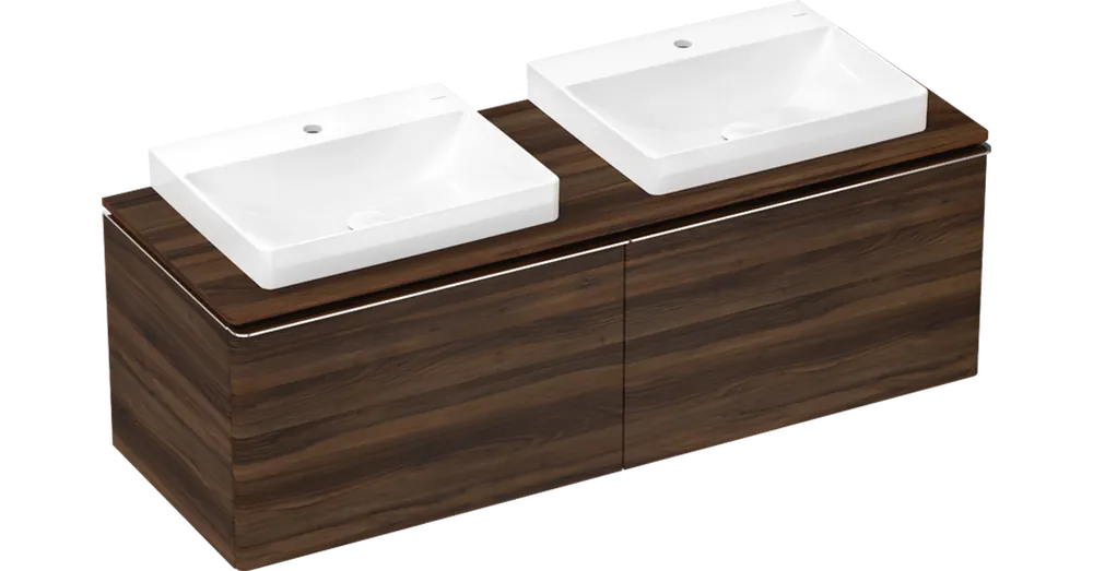 Hansgrohe Xelu Q Pultlap 1560/550 dupla kivágással, ráültetett mosdótálakhoz 600/480 54112630 Vedd meg online