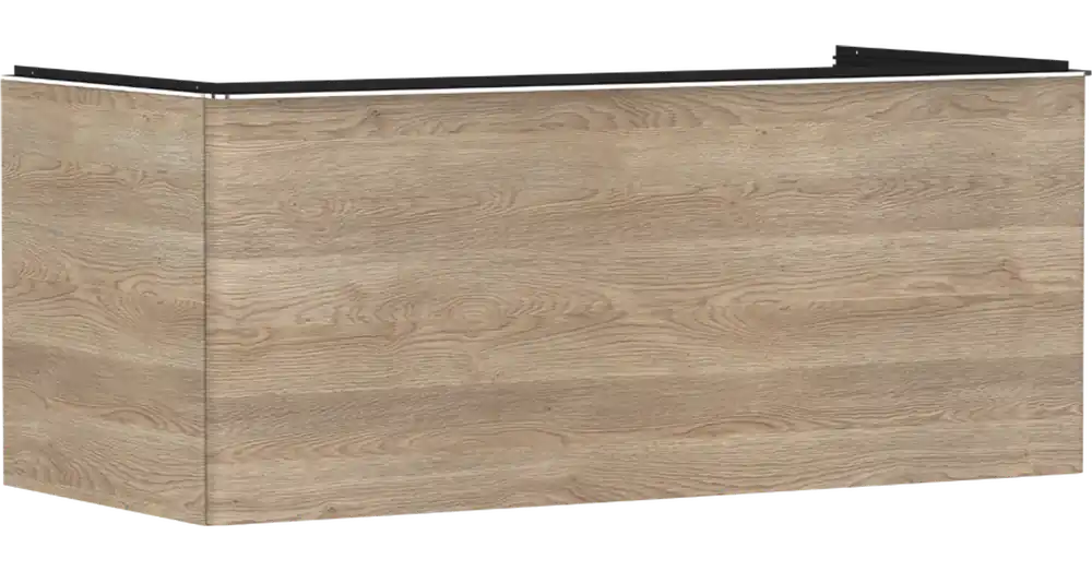 Vedd meg most Hansgrohe Xelu Q Konzolos mosdószekrény 1180/550, természetes tölgy színű, 1 fiókkal, ráültetett mosdótálakhoz 54064000