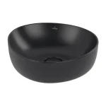 Prémium Villeroy & Boch Antao pultra ültethető mosdó pure black 4A7240R7