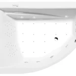 Szuper ajánlat SAPHO POLYSAN TANDEM aszimmetrikus kád, balos, 170x130x50cm, Highline Hydro-Air, króm (96611.6010)