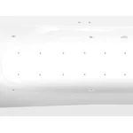 Végkiárusítás SAPHO POLYSAN LISA kád, 170x70x47cm, Active Hydro-Air, króm (87111.2010)