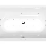 Újdonság SAPHO POLYSAN VIVA R 185 kád, jobbos, 185x80x47cm, Attraction Hydro-Air, króm (72129.4010)