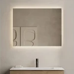 Expressz szállítás MARMY SECRET tükör 90x80 cm (LED 6000k, körbe hangulatvilágítás) 90 11 23 90 80 01