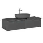 Ajánlat AREZZO design MONTEREY 120 cm-es alsószekrény 2 fiókkal Mf. antracit színben AR-169466