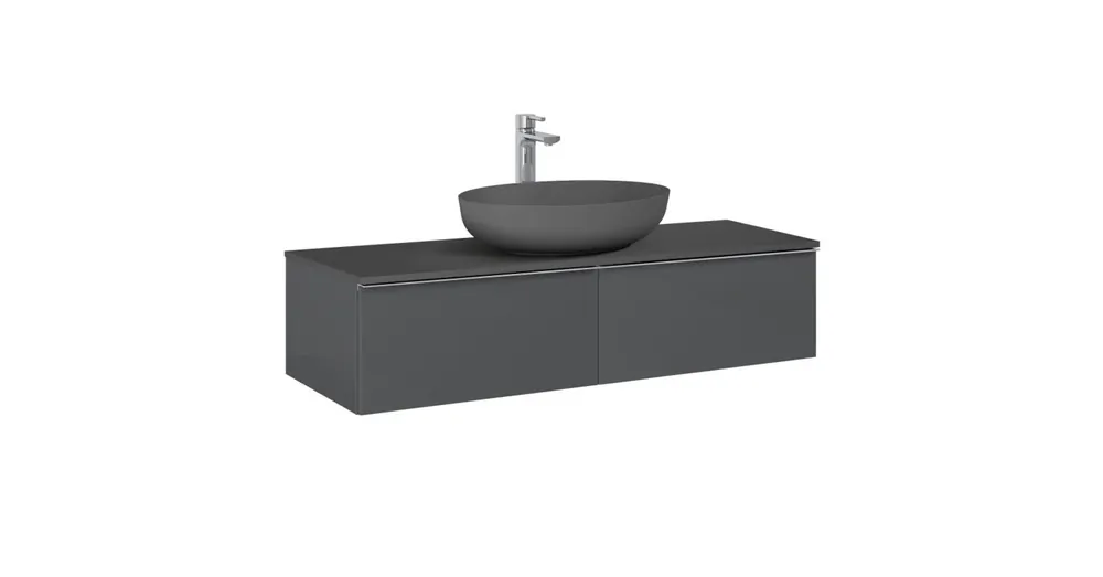 Ajánlat AREZZO design MONTEREY 120 cm-es alsószekrény 2 fiókkal Mf. antracit színben AR-169466