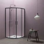 Vedd meg online Kolpa-San Eco Quat TKP 90x90 cm negyedköríves zuhanykabin matt fekete 515300