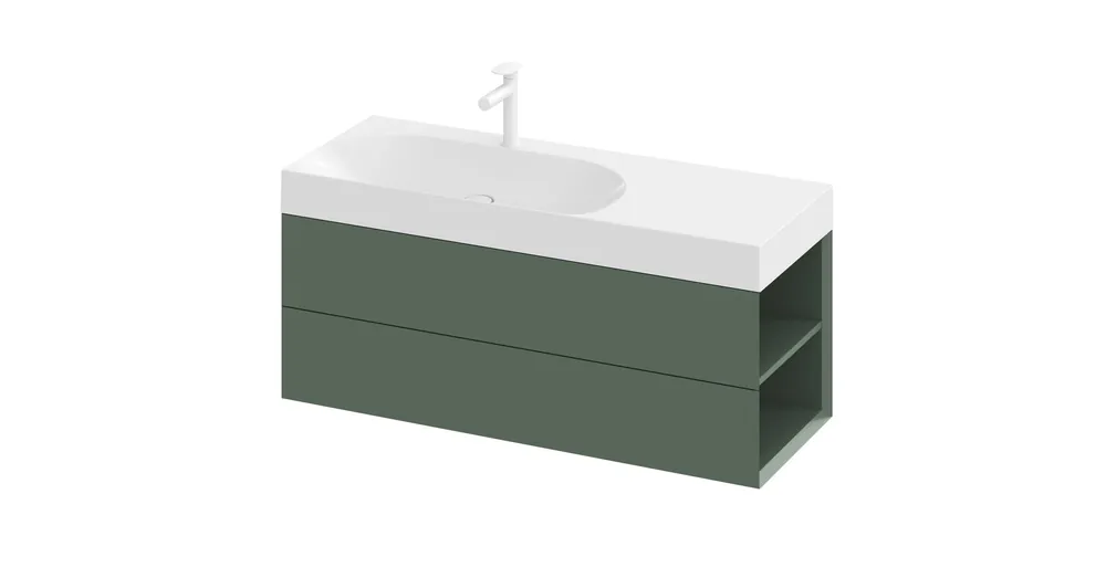 Ravak SD Lite 120 J fürdőszobai szekrény mosdó alá Grey Green X000001894 Akció