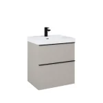 AREZZO design MONTEREY 60 cm-es alsószekrény 2 fiókkal Matt Beige színben, szifonkivágással Gyors kiszállítás