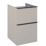 Exkluzív ajánlat AREZZO design MONTEREY 40 cm-es alsószekrény 2 fiókkal Matt Beige színben