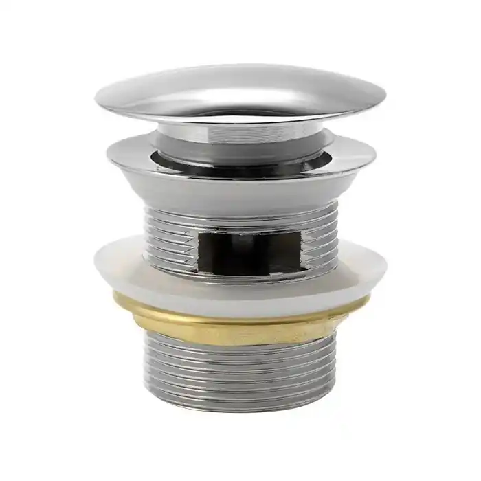 AQUALINE klik-klak kádlefolyó, nagy dugóval, 5/4, 10-40mm, 60mm, króm (TF5005) Akció
