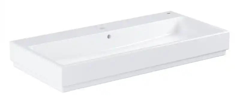 Grohe Cube 100 pultra ültethető mosdó túlfolyóval, 1 db nyitott csaplyukkal Szuper ajánlat