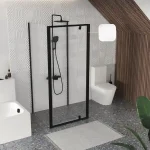 Ravak Pivot PDOP1+PPS+PPS zuhanykabinok fekete, átlátszó Árcsökkenés