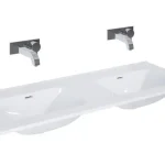 AREZZO design SKAPPA 120 cm-es dupla mosdó CSAPLYUK NÉLKÜL Legnépszerűbb