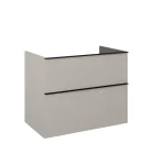 Utolsó esély AREZZO design MONTEREY 80 cm-es alsószekrény 2 fiókkal Matt beige színben, szifonkivágás nélkül