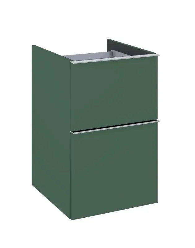 AREZZO design MONTEREY 40 cm-es alsószekrény 2 fiókkal Matt Zöld színben Vásárlói kedvenc