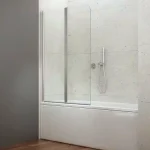 AQUALINE WILA kádparaván, kifelé-befelé nyíjó, 90x140cm, 4mm transzparent üveg, króm (AQ5742) Vedd meg most