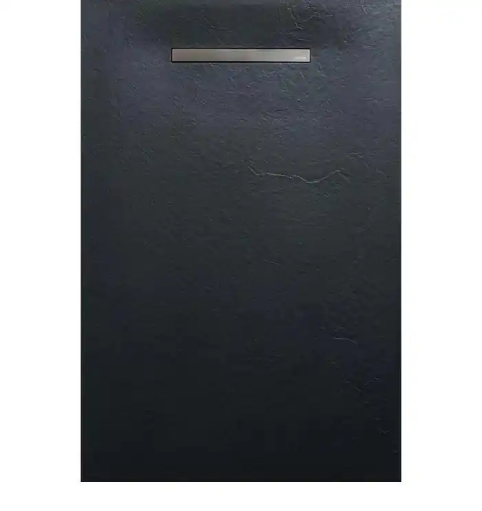 Biztonságos vásárlás AREZZO design SOLIDSoft zuhanytálca 206x90 cm, ANTRACIT, egyenes lefolyóval (2 doboz)
