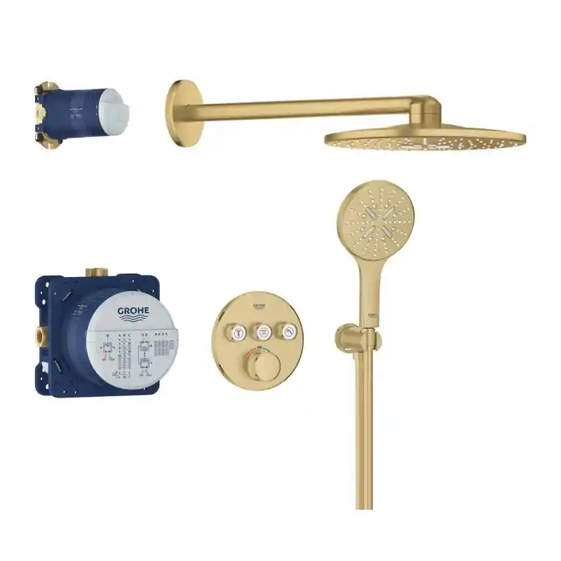 Grohe Grohtherm SmartControl Rejtett Brushed cool sunrise zuhanyrendszer Rainshower SmartActive 310 fejzuhannyal Vedd meg most