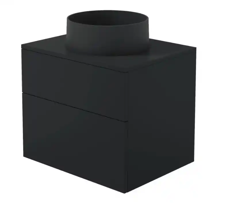 Deante PRIZMA - Mosdószekrény, gránitmosdóval - 360 mm - nero Gyors kiszállítás