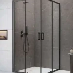 Outlet Radaway Premium Pro Black KDD szögletes fekete zuhanykabin