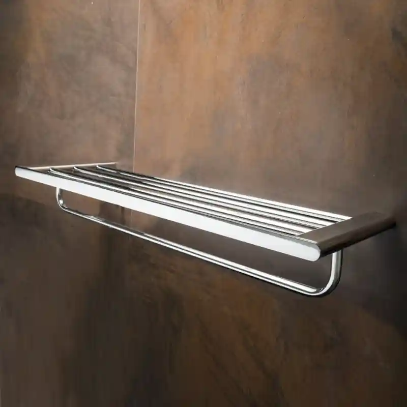 Azonnali szállítás BEMETA ORGANIC fali törölközőtartópolc, 640x93x214mm, króm