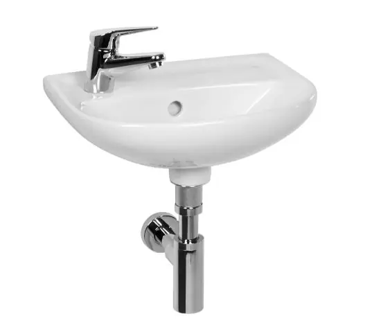 Korlátozott ajánlat Lyra Plus Hand Wash Basin 400x310x145mm, left, white _ Lyra Plus Kézmosó 400x310x145mm, bal, fehér