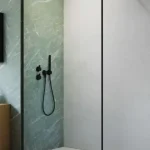 Legkelendőbb Radaway Nes Black Walk-in II Frame fekete zuhanyfal