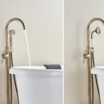 Balneum Bronz Antik hatású Minimál stílusú térben álló kádtöltő csaptelep Kiárusítás