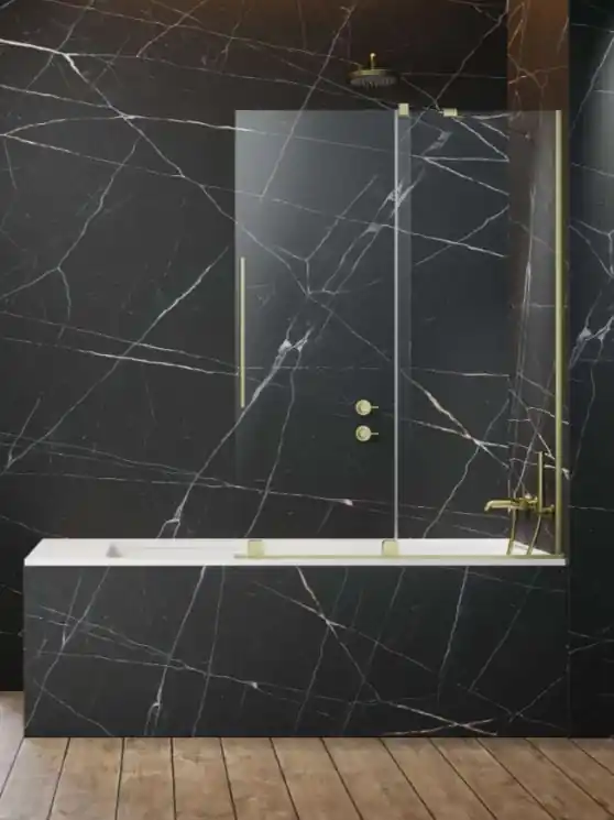 Radaway Furo Brushed Gold PND II szálcsiszolt arany kádparaván Ajánlat