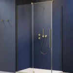 Radaway Furo Brushed Gold KDJ szögletes szálcsiszolt arany zuhanykabin Expressz kézbesítés