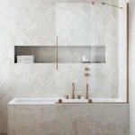 Radaway Furo Brushed Copper PND II szálcsiszolt réz kádparaván Árcsökkenés