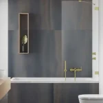 Radaway Essenza Pro Brushed Gold PNJ II szálcsiszolt arany kádparaván Expressz kézbesítés