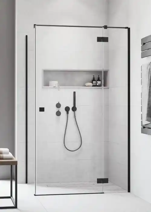 Radaway Essenza Black KDJ szögletes fekete zuhanykabin Szuper akció