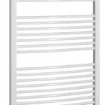 AQUALINE ORBIT Fürdőszobai radiátor, íves, 750x1680mm, 1269W, fehér Kiárusítás