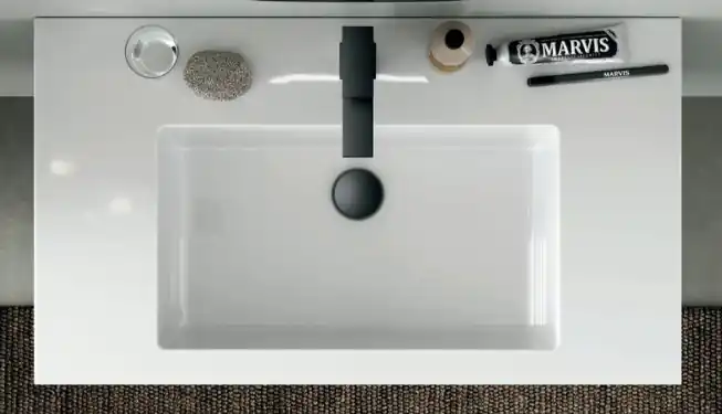 AdattoCasa Rigo white matt kompozit mosdó, 80 cm Korlátozott ajánlat