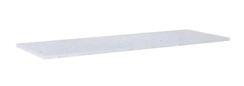 AREZZO design TERRAZZO márvány mosdópult 140/46/2 fehér matt Azonnali szállítás